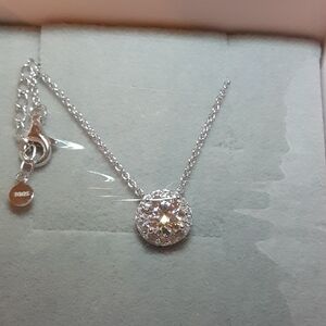 925 Silver Moissanite Necklace
